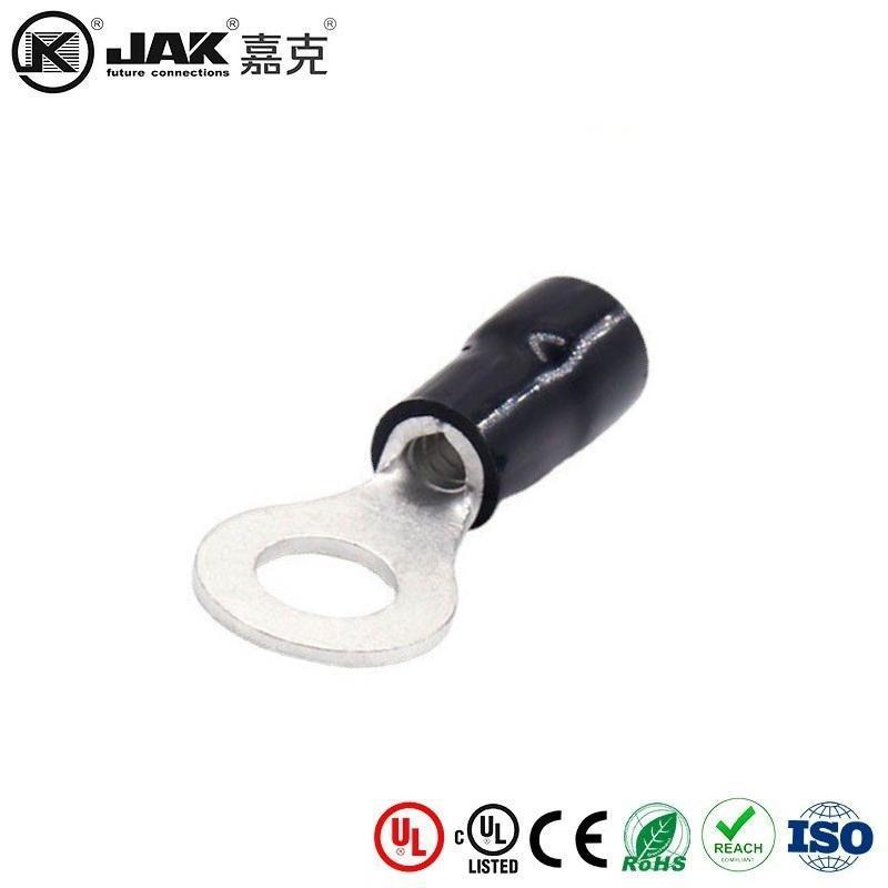 RV3.5-8PVC绝缘护套圆形端子M8螺口国标紫铜端头铜鼻子有认证KST