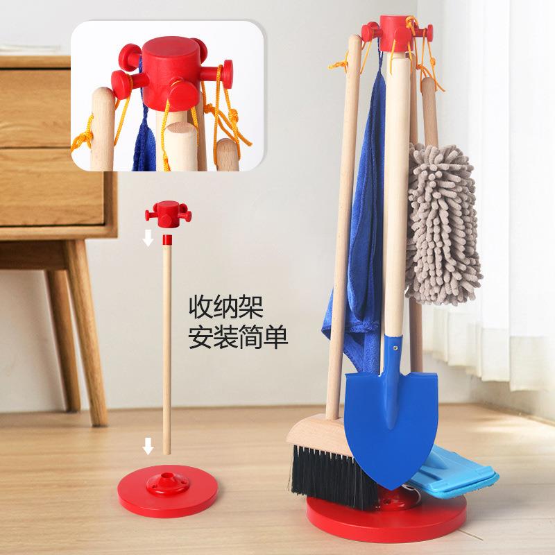 儿童扫地玩具木制扫把簸箕组合套装仿真过家家打扫清洁宝宝女男孩