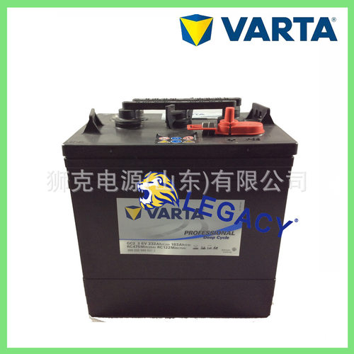 德国 VARTA蓄电池瓦尔塔 6V 232AH(C20) 183AH(C5) GC2_3动力电瓶