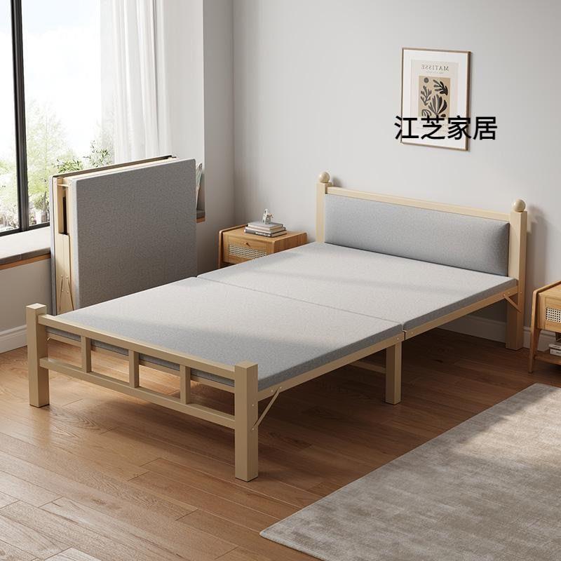 折叠床单人家用简易床办公室午休午睡床成人便携硬板陪护小床铁床