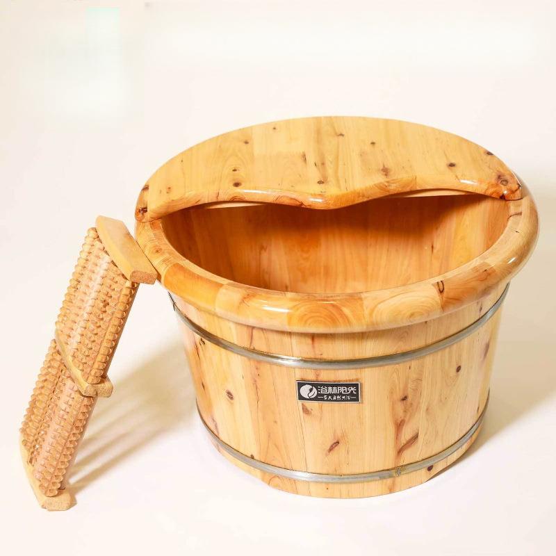 泡脚专用桶洗脚桶双人泡脚桶洗脚盆木桶木桶家用泡脚盆足浴妙之凌