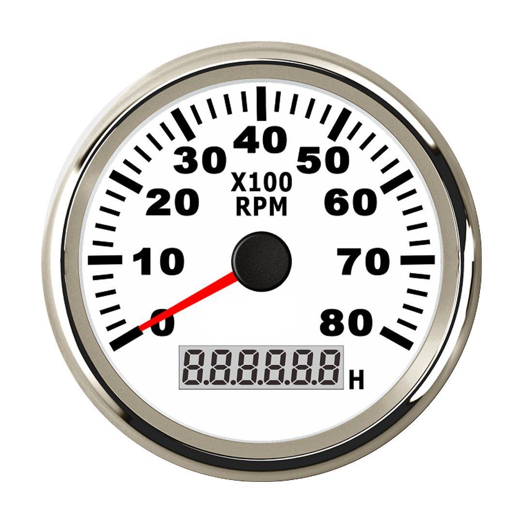 转速表8000rpm速比可调通用款12-24V汽车通用改装发动机转速表