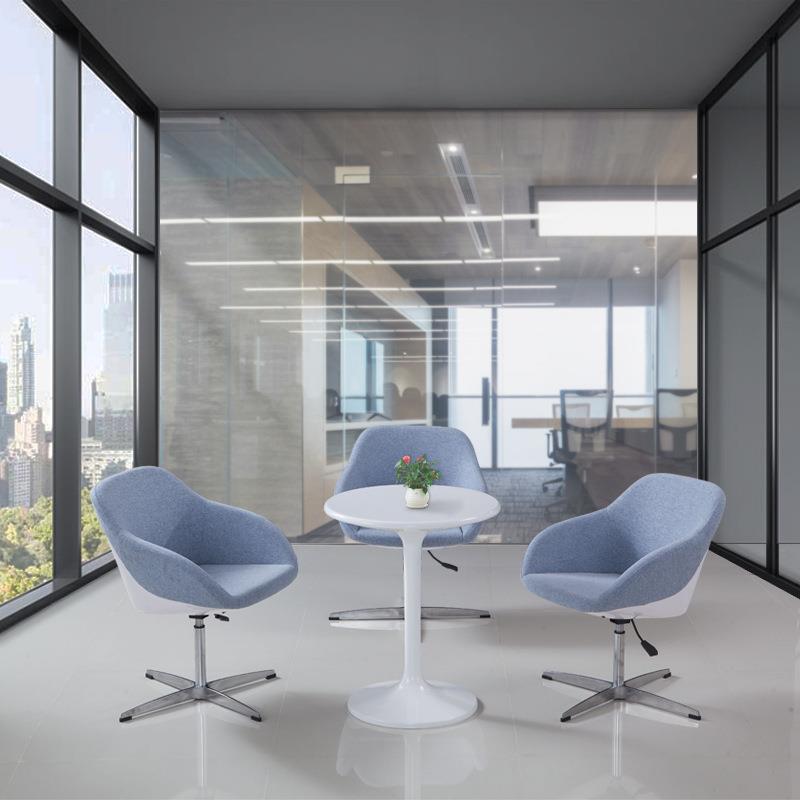 个性创意办公椅休闲接待会客椅子后现代金属办公椅售楼处洽谈椅子