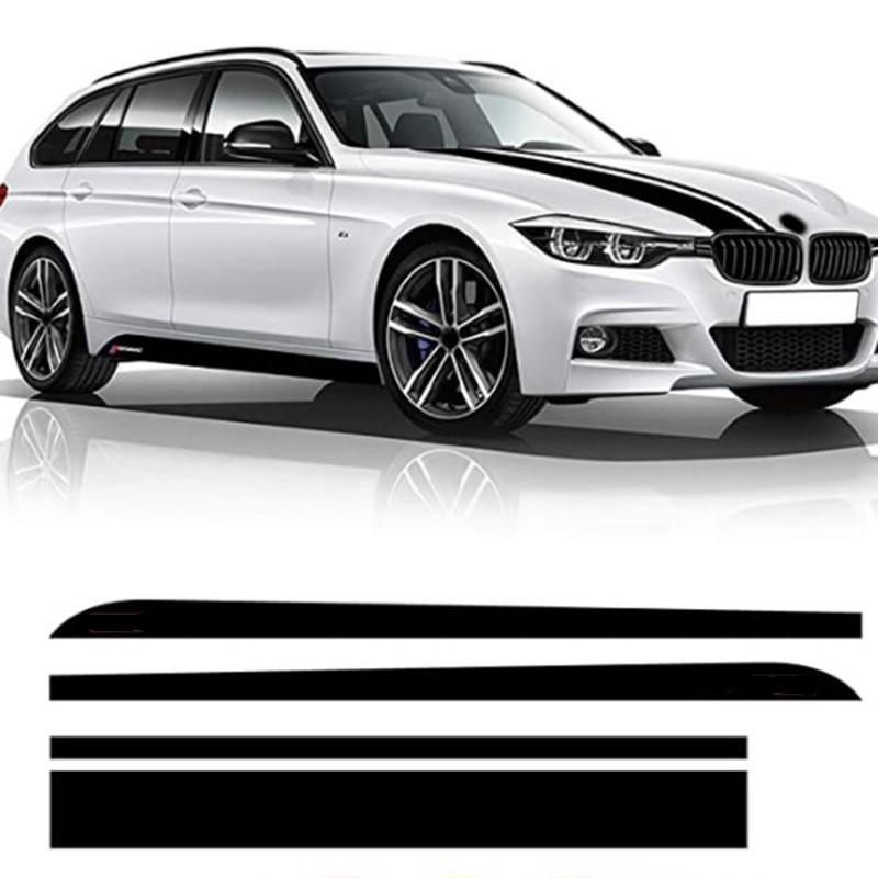 适用于宝马3系GT1系2系4系5系X5MX6MP侧裙贴纸引擎盖车贴饰拉花
