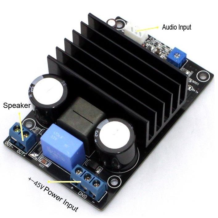 IRS2092单声道功放板200W低音炮功放板数字功放
