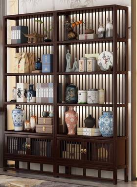 博古架中式多宝阁茶室储物柜非实木多层摆件架子多功能收纳置物架