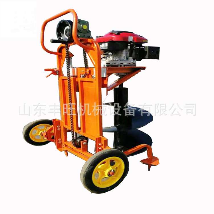 支架手摇式打眼施肥机 立柱钻眼机汽油打坑施肥机立柱挖坑机