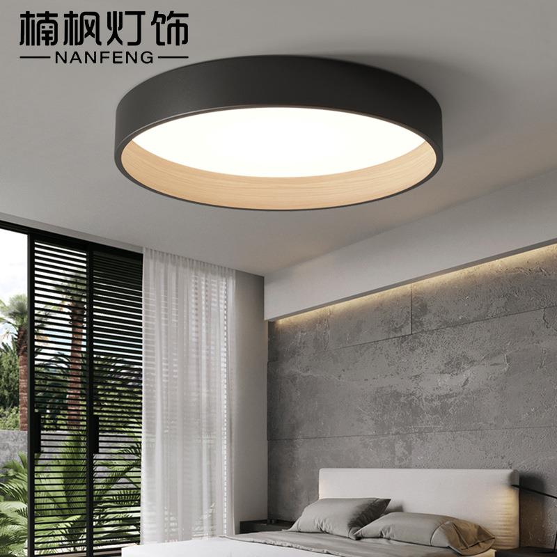 2024年新款北欧主卧房间灯具现代简约意式极简圆形卧室主灯吸顶灯