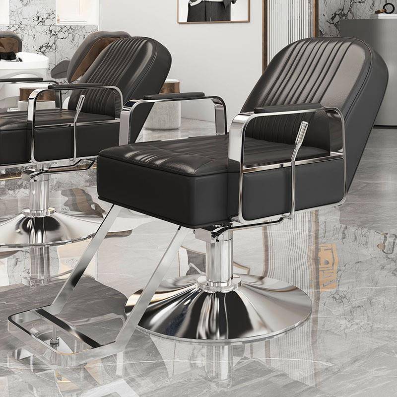 网红可放倒理发店椅子网红美发椅发廊专用剪发椅升降高档烫染座椅