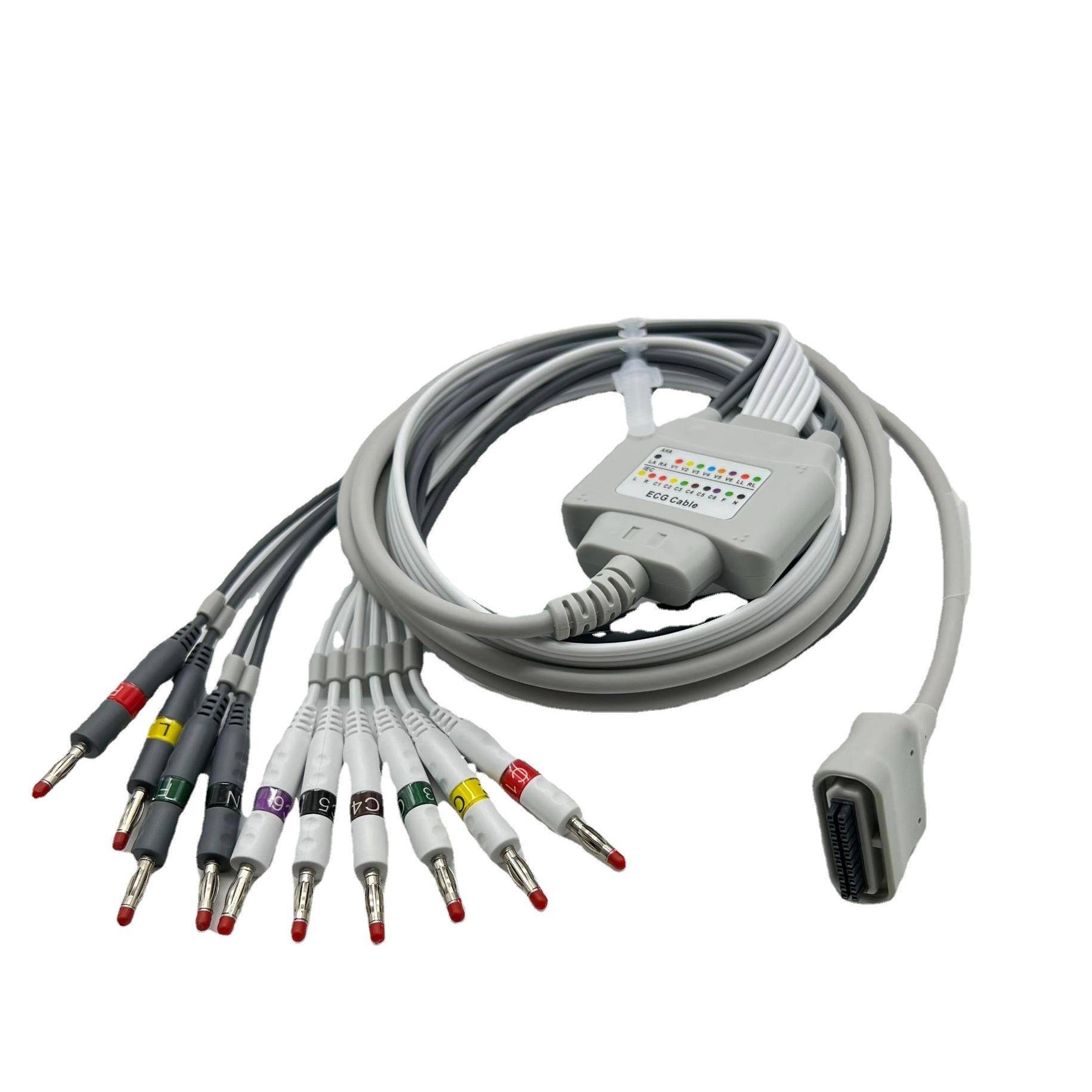 EdanDX12SE-1515理邦PADECG心电图导联线用于SE-1010ST-1212
