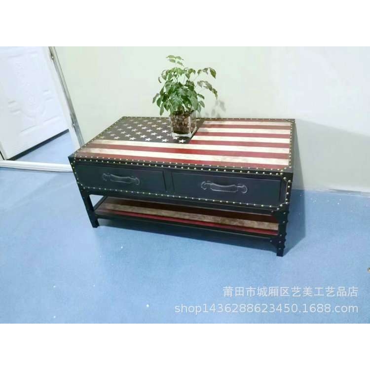 欧式客厅工业风茶几小户型简约现代迷你铁架简易休闲场所茶桌