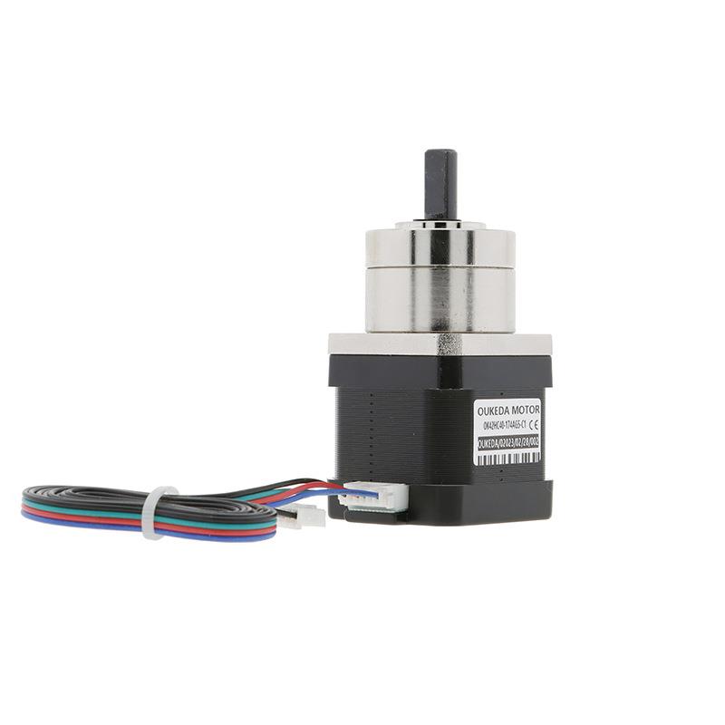 42行星减速步进电机减速比5.18机身40NEMA17齿轮箱减速电机42