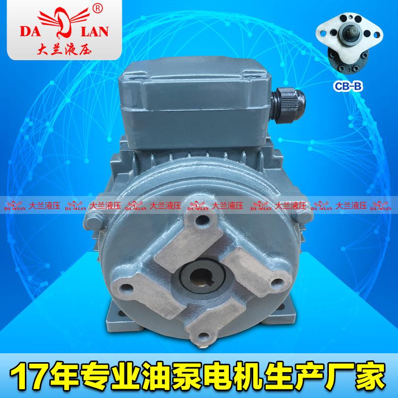 DALAN大兰液压润滑泵电机CB-B齿轮泵内轴电机DL-712-4-0.37KW