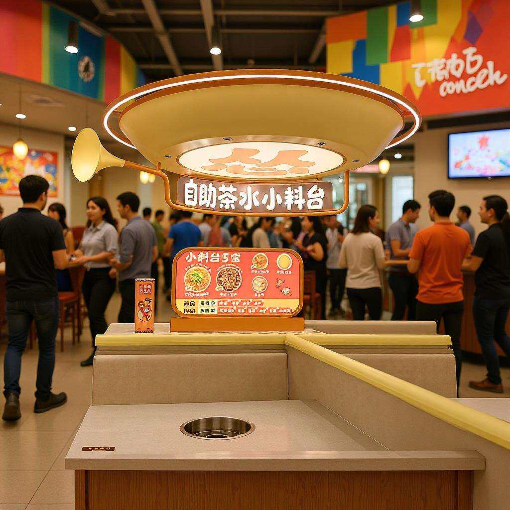 灯具创意火锅店2024新款设计造型家居暖色木色木制圆桌实木餐桌