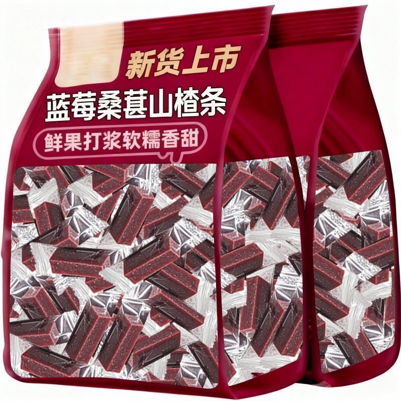 酸甜可口】桑葚山楂条原味山楂酸甜解腻开胃特产零食袋装山楂条