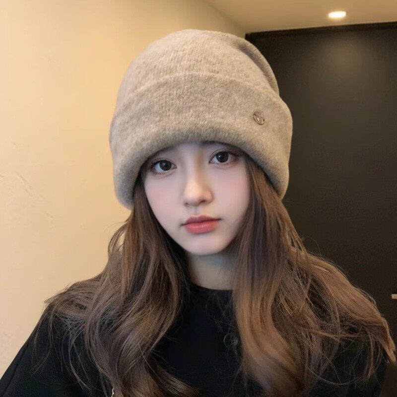 2025新款软糯纯羊毛针织帽子女款冬防寒护耳大头围毛线帽子显脸小,服饰配件/皮带/帽子/围巾,帽子,淘宝优惠券,粉丝福利购,淘宝优惠卷
