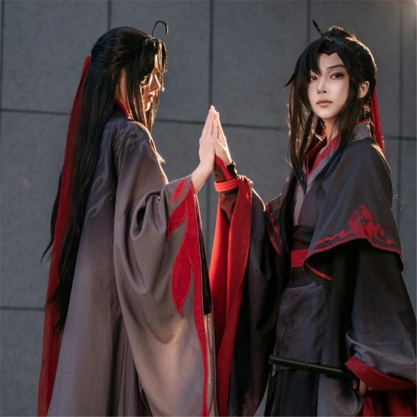 魏无羡cos服现货魔道祖师夷陵老祖儿童成人假发配饰笛子天子笑鞋