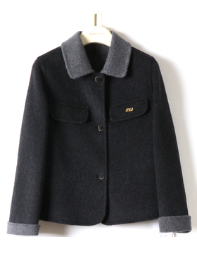 【原599丨老钱风双面呢外套】720g秋冬百搭新款大衣#5AM558-2560