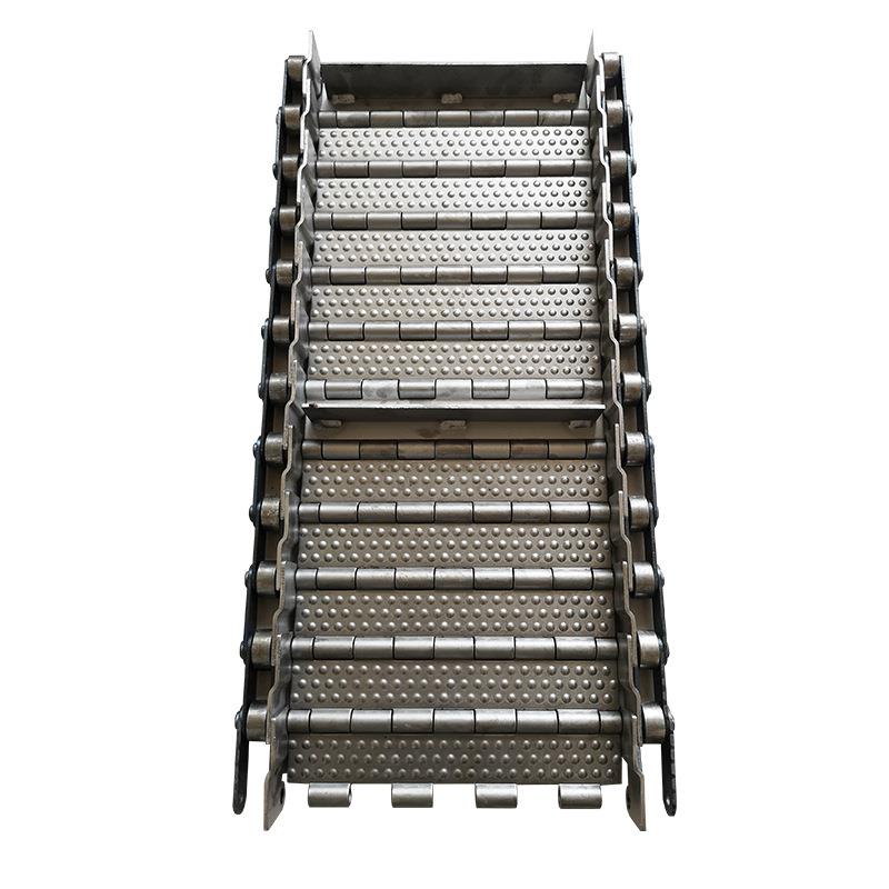 挡板式冲孔链板碳钢重型链板链条式传动链板输送带不锈钢输送链板