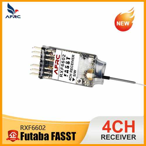 AFRC-RXF6602 兼容Futaba S-FHSS FASST 制式遥控器 4通道接收机