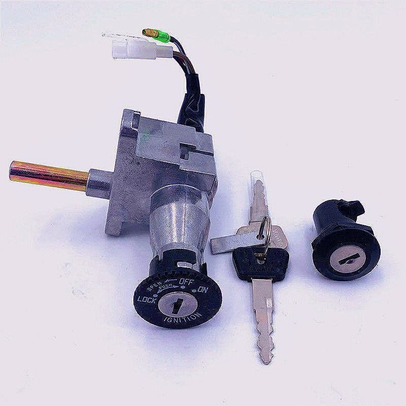 适用摩托车配件ZY125T-2-A巡鹰至尊巡鹰电门锁套锁钥匙锁具全车锁