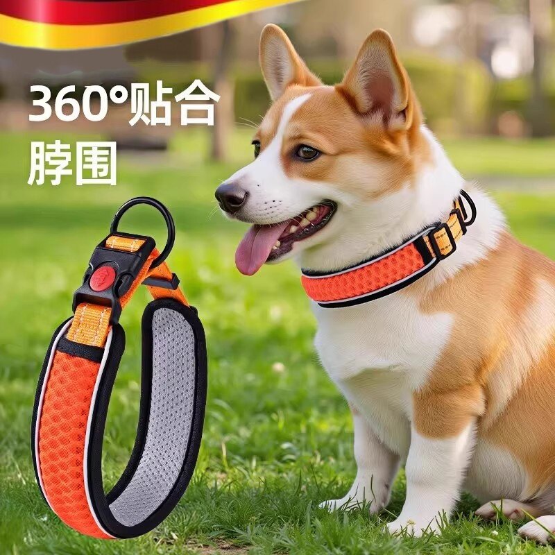 狗狗项圈牵引绳脖圈脖套遛狗绳子狗炼颈圈大小中型犬柯基宠物狗圈