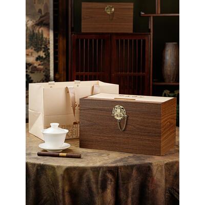 散茶包装盒茶叶礼盒装空盒普洱茶收纳盒古树红茶老白茶半斤一斤装