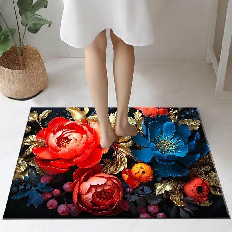 立体矽藻泥化妆室浴室地垫入户门垫吸水防滑地毯家用进门厕所脚垫,居家布艺,入户地垫,淘宝优惠券,粉丝福利购,淘宝优惠卷