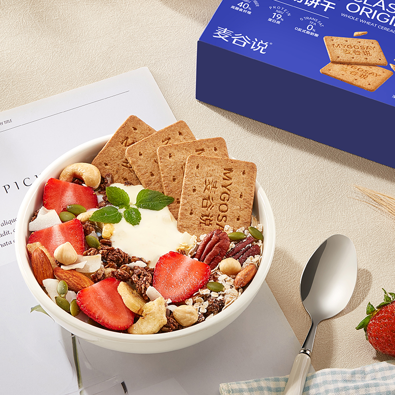 麦谷说原味低GI全麦饼干