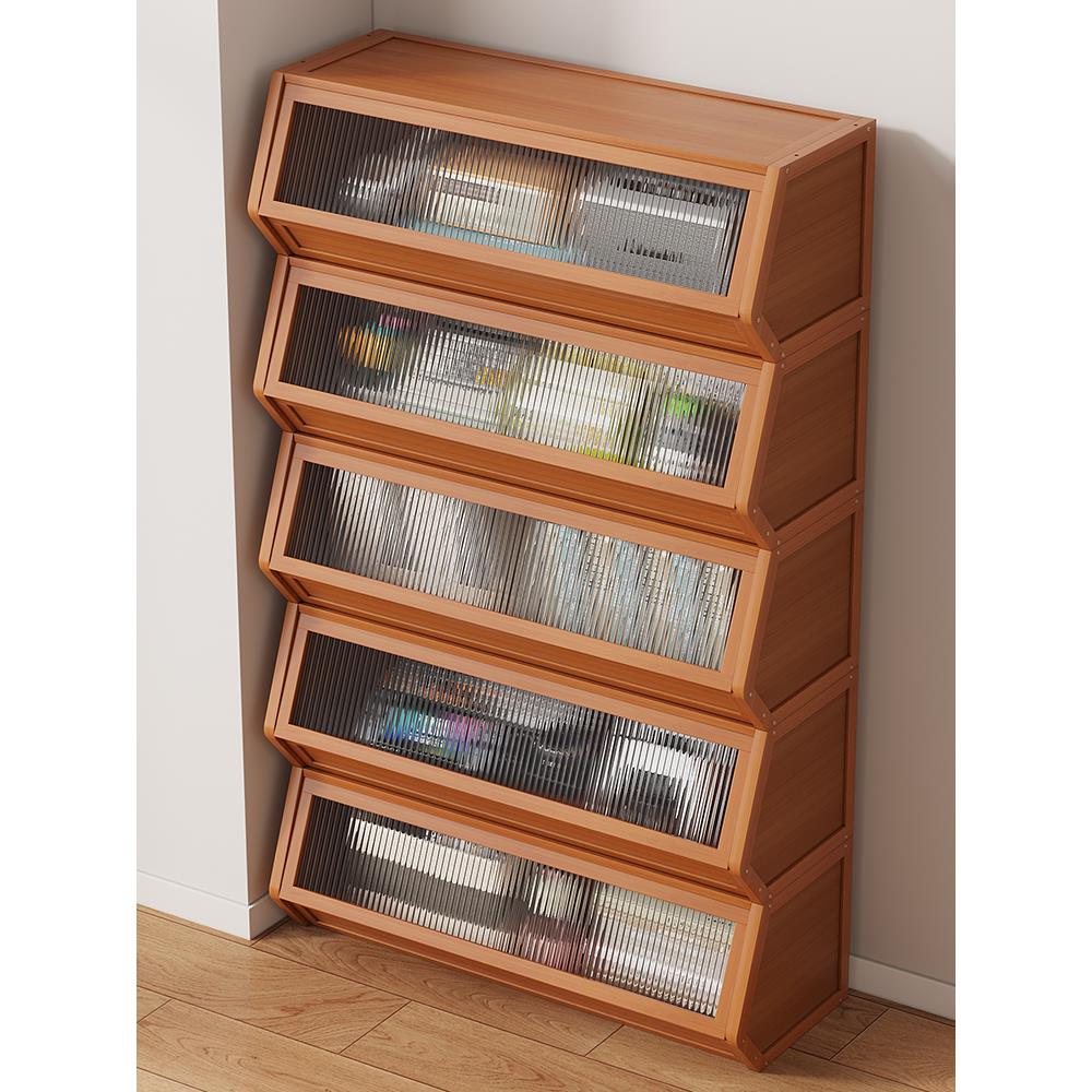 书架收纳落地置物架桌面柜子床头家用客厅靠墙杂物柜飘窗自由组合