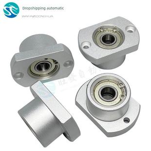 双轴承座总成，带扣背，紧凑扁平铝合金双切法兰支撑座Bfp23