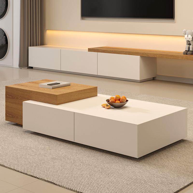 茶几简约现代北欧小户型客厅白色烤漆原木色长方形时尚储物茶桌,住宅家具,茶几,淘宝优惠券,粉丝福利购,淘宝优惠卷
