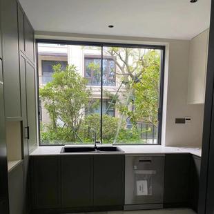 定制法式复古推拉窗室内隔断玻璃铝合金门窗房间客厅左右移动窗户