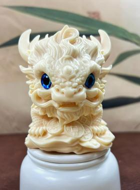 象牙果麒麟大摆件招财貔貅家居客厅博古架造景工艺品国潮瑞兽礼品