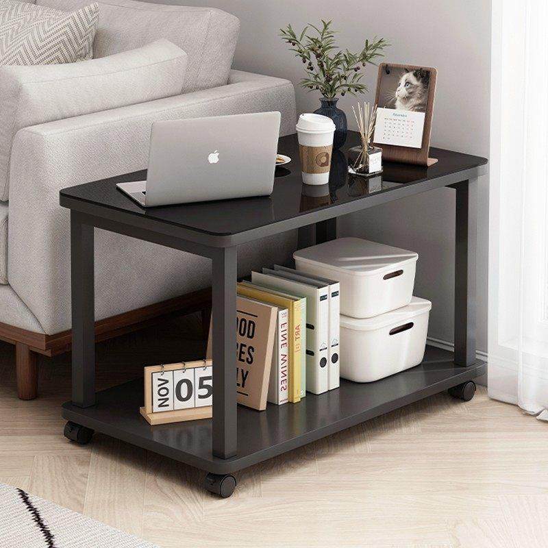 沙发边几轻奢高级感钢化玻璃小茶几客厅小方桌子边柜可移动长方形,住宅家具,角几/边几,淘宝优惠券,粉丝福利购,淘宝优惠卷