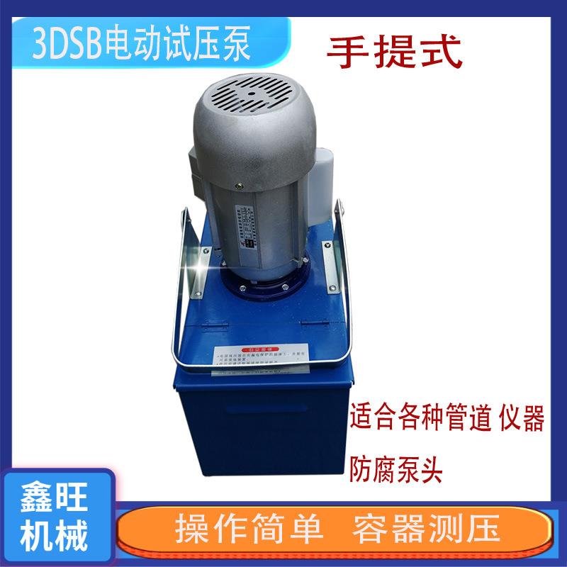 3DSB手提式电动试压泵 消防管打压泵轻便型测漏泵管道压力试验泵