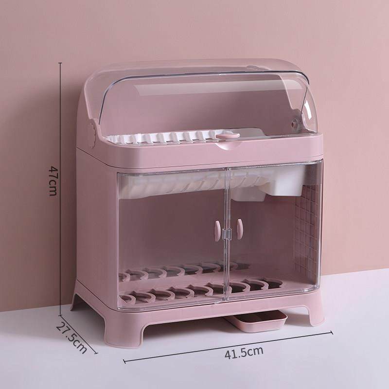 家用塑料碗柜厨房沥水碗架带盖碗筷餐具收纳盒放碗盘勺滤水置物架,收纳整理,整理架/置物架/收纳架,淘宝优惠券,粉丝福利购,淘宝优惠卷