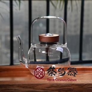 台湾宜龙感温烧水壶围炉煮茶耐热玻璃壶电陶炉煮茶壶1L泡茶家用