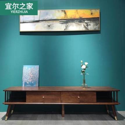 宜尔之家实木茶几电视柜现代简约客厅家具北欧茶桌小户型家用茶台