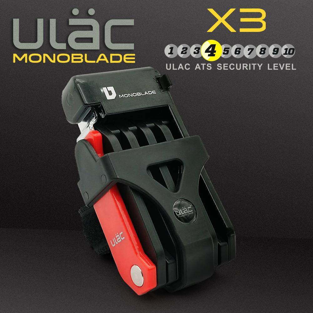 优力ULAC折叠锁迷你10节锁自行车配件装备锁携带方便LK-X3