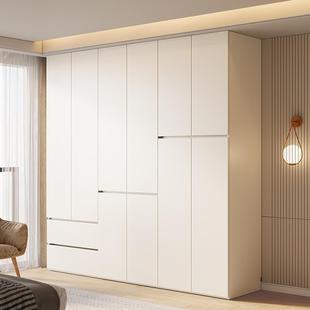 衣柜卧室家用ENF级实木一门到顶衣橱柜子奶油风收纳储物柜