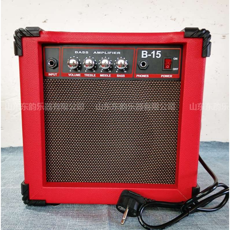 贝司音箱 BASS贝斯音响 15瓦初学者弹唱民谣便携练习贝斯吉他音