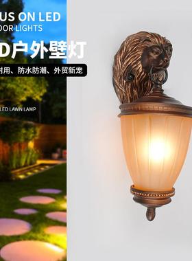 户外壁灯防水庭院灯过道灯复古树脂壁灯庭院灯花园别墅氛围壁灯
