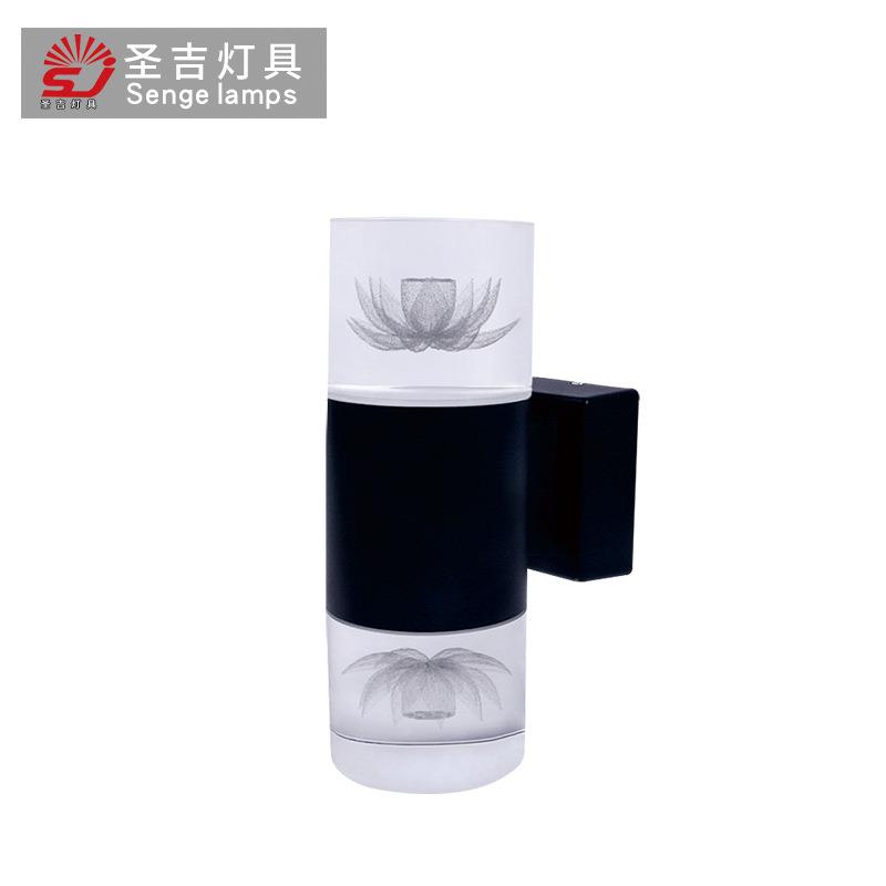 户外防水亚克力led墙壁灯双头装饰外墙灯庭院别墅客栈室外壁灯