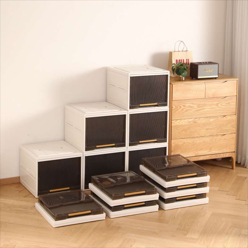 可折叠收纳箱抽屉式家用衣柜衣服透明收纳盒衣物储物柜整理置物箱