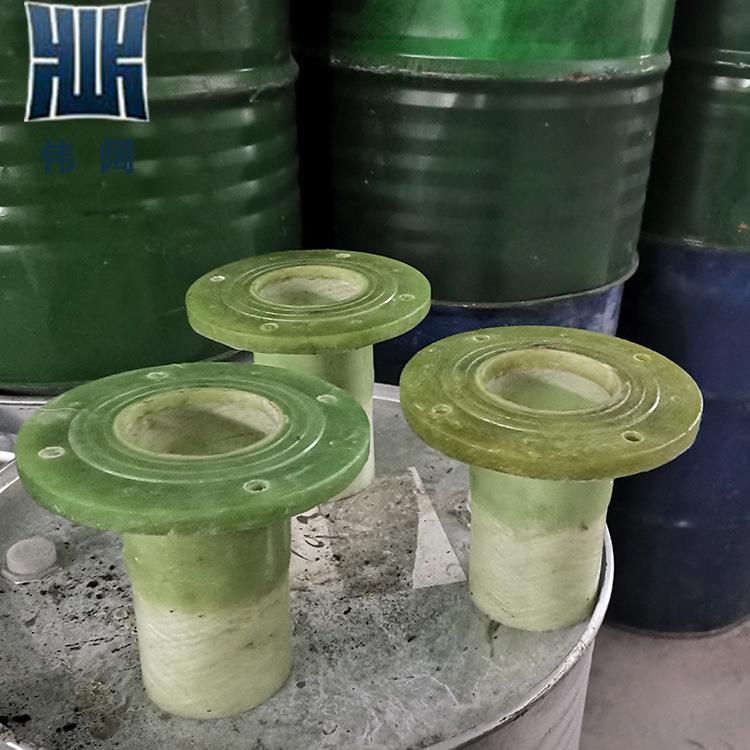 DN100玻璃钢法兰短节现货手糊10公斤玻璃钢法兰短管法兰片