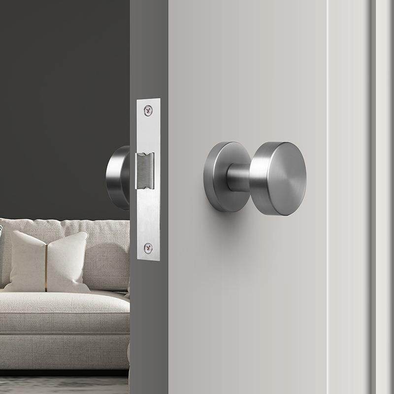 双面斜舌锁体门锁卧室内静音隐形锁具门把手斜舌木门整套吸磁家用