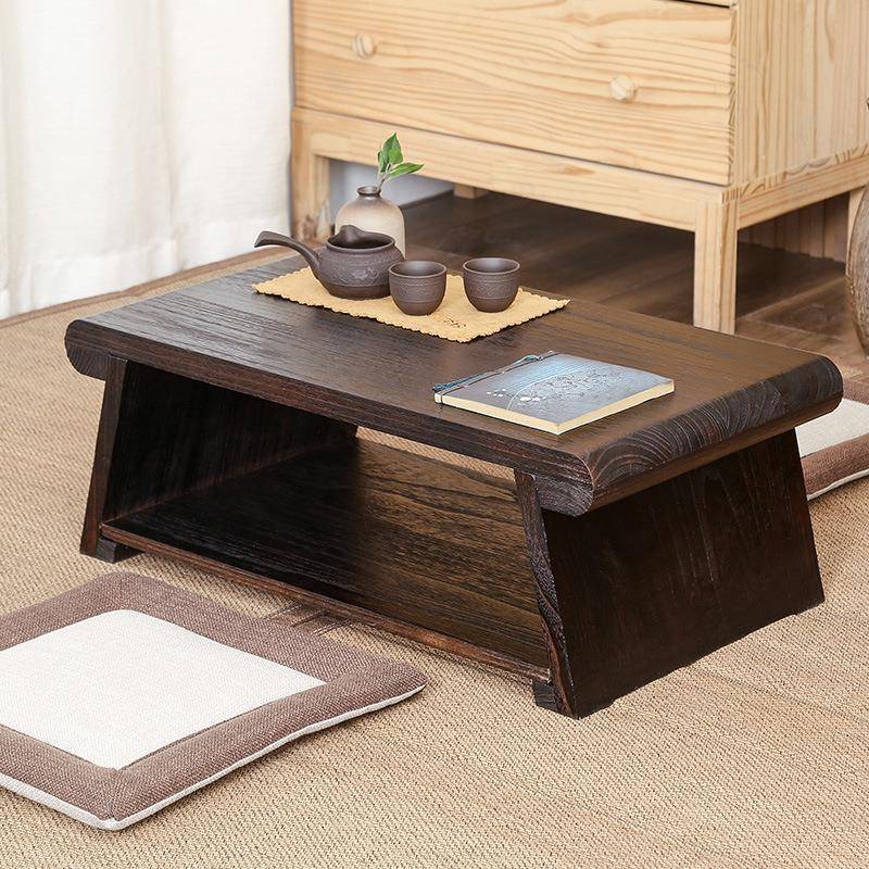 日式榻榻米桌子可折叠飘窗桌小茶几窗台桌小炕桌北欧实木矮桌子