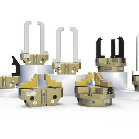 机器人夹爪LT-PG3-125机械臂末端夹持器三指定心手爪气动夹具