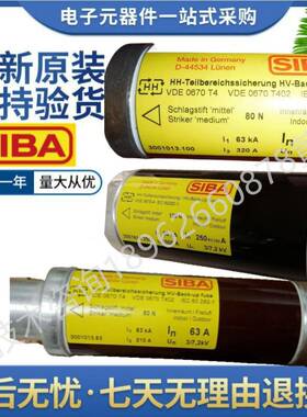 SIBA高压熔断器300101363A80100A125160A3001814200250A